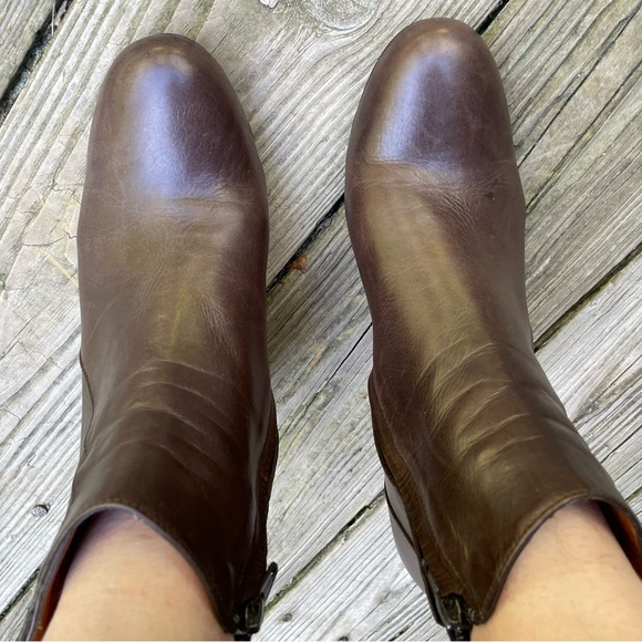 Lavin Paris Brown Wedge Boots - Picture 10 of 14